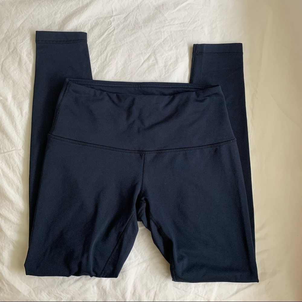Reflex Navy Fleece-lined Leggings, S